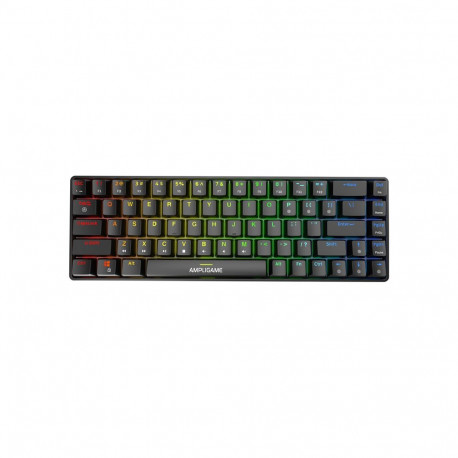 Keyboard - Fifine GK1 65% Mechanical RGB Hot-Swappable Black