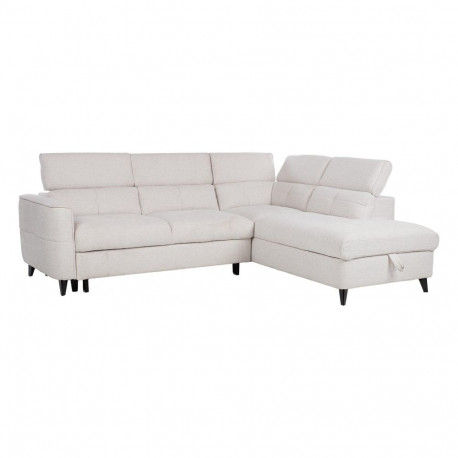 Corner sofa bed SAMANTHA RC, white