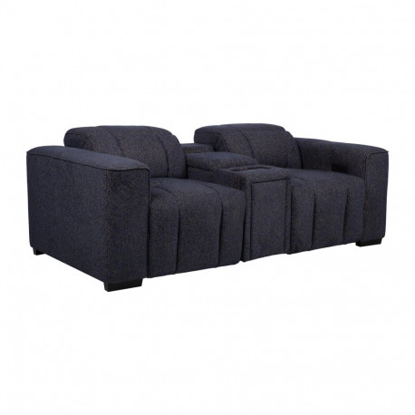 Sofa HUB 2-seater electric recliner, dark blue