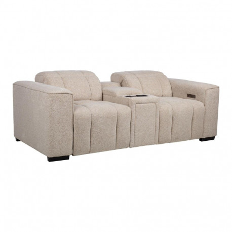 Sofa HUB 2-seater electric recliner, beige