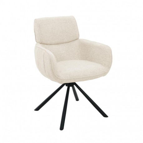 Chair GRANE rotating, creamy white