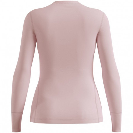 Koszulka termoaktywna z długim rękawem damska Odlo MERINO 200 BL TOP crew neck l/s różowa   XL