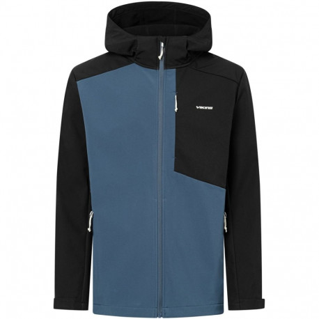 Kurtka męska VIKING Kerns Man Softshell granatowo czarna   XXL