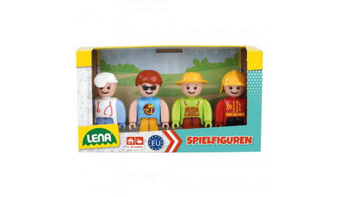 Play figures set moving legs