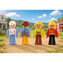 Play figures set moving legs
