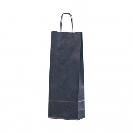 Gift bag for bottle dark blue
