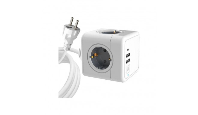 microconnect PowerCube 4 Schuko outlets