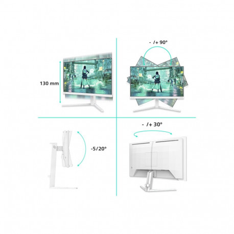 Philips | Evnia 24M2N3201P/00 | 24 " | Fast IPS | FHD | 16:9 | 260 Hz | 1 ms | 1920 x 1080 pixels | 