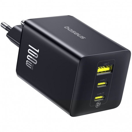 Baseus Baseus EnerFill FE11 100W Wall Charger 2 x USB-C + USB-A - Black