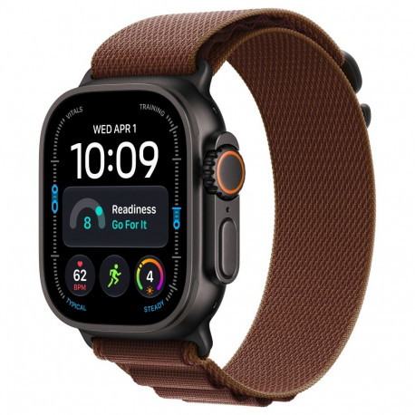 Apple Watch Ultra 4 titaanist mobiilsidega 49mm, naturaalne (Alpine Loop, burgundia), L