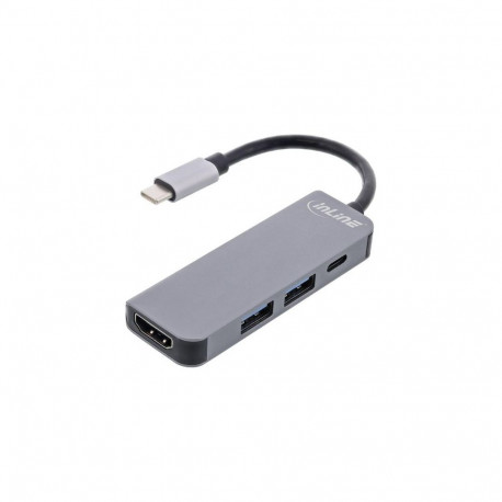 InLine Multihub USB 3.2 Gen.1, 2x USB-A, HDMI 4K/30Hz, USB-C PD 87W