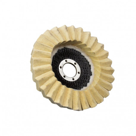 Balts vilnas slīpdisks 125mm, (10gb) G00387 GEKO