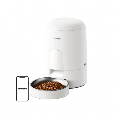 Pet Food Dispenser - Petlibro Air Smart 2L Automatic Feeder, 1-6 Meals Per Day, White