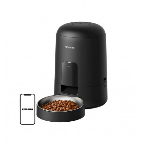 Pet Food Dispenser - Petlibro Air Smart Feeder, Schedule 1–6 Meals, Adjustable Portions, Black