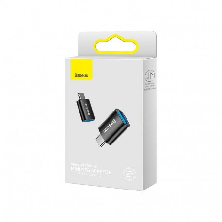 Adapter - Baseus Ingenuity Series USB-C to USB-A 10Gb/s, Compact, Black