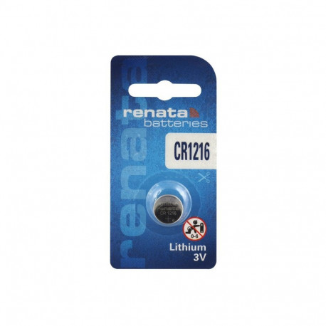 Battery - Renata CR1216 3V 25mAh Lithium Button Cell