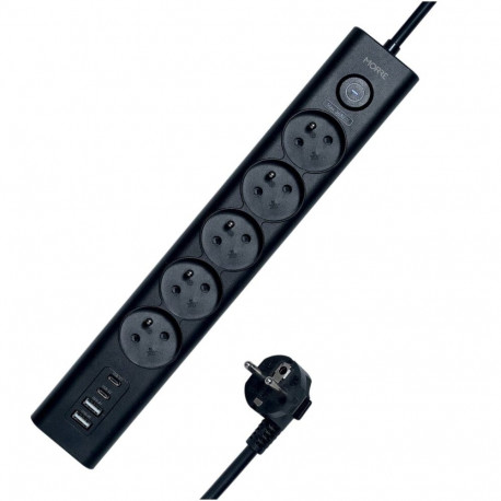 Power Strip - Morre M408 5 Outlets 2x USB-C 1.5 m