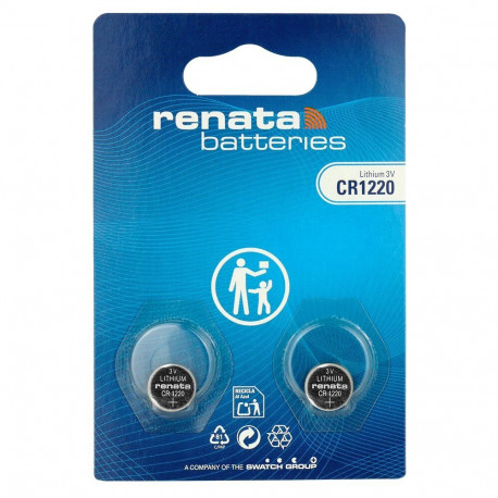 Battery - Renata CR1220 2-Pack 3V