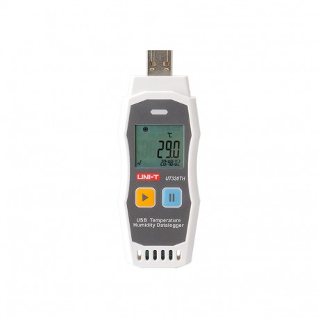 Thermohygrometer - Uni-T UT330TH USB Digital With Data Logging, -30°C–70°C, 0–99.9% RH, 64,000 Recor