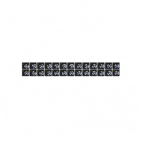 3D Scanner Marker - Revopoint Coded Targets, 208 pcs., 5 mm, 22 × 22 mm