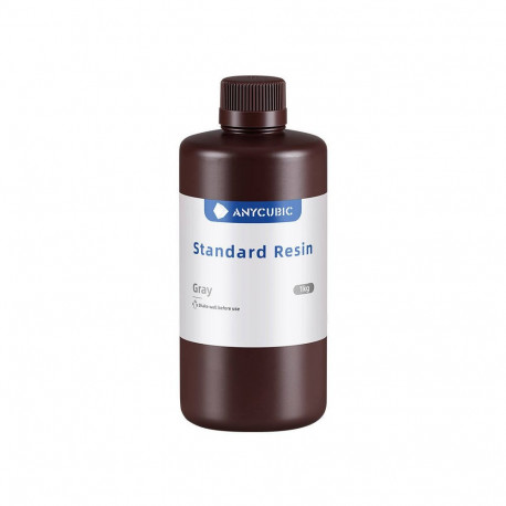 3D Printer Resin - ANYCUBIC SPTGY-104E, Gray, 365–405 nm, 1 kg, 84–86 HS, 40–50 MPa, 4.5–5.5% Shrink