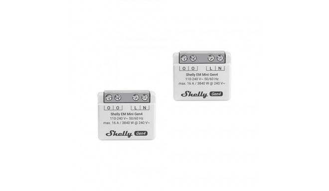 Energy Meter - Shelly EM Mini Gen4, 2-Pack, White