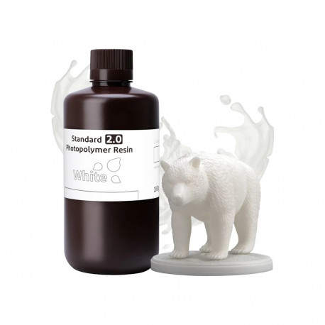 3D Printer Resin - ELEGOO Standard 2.0 White 1 kg