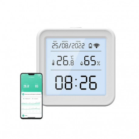 Temperature and Humidity Sensor - Gosund S6 Wi‑Fi Sensor LCD 2.4 GHz
