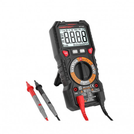 Digital Multimeter - Habotest HT118C True RMS, NCV, 1.5/9 V Battery Testing