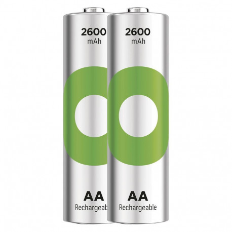 Rechargeable Battery - GP ReCyko 2600mAh R6 AA, 2 Pcs