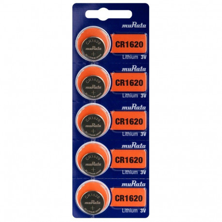 Battery - Murata CR1620 3V 80mAh Coin Cell