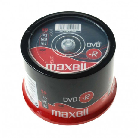 DVD-R Disc - Maxell Płyta DVD-R 4.7GB 16x Cake Box 50 Discs White
