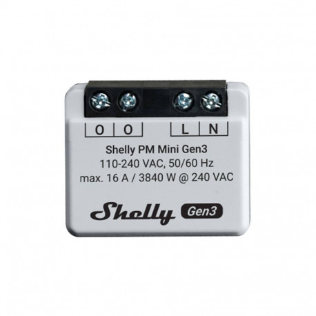Energy Meter - Shelly PM Mini Gen3 Wi‑Fi/Bluetooth Gateway and Energy Meter