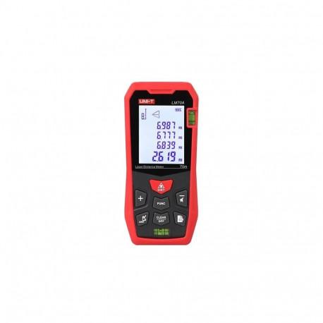 Measuring Tool - UNI-T LM70A Laser Distance Meter 70m Range, +/- 2mm Accuracy, 99 Memory Black