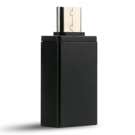 Adapter - everActive ADOTG-01 USB To USB-C OTG Adapter 5 Gbit/s 3A Aluminum Silver