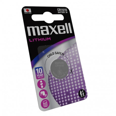 Battery - Maxell CR1616 3V 55mAh Lithium Button Cell