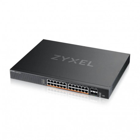 Switch - ZyXEL XMG2230-28HP 24-Port 2.5G PoE++ Managed Switch, Black