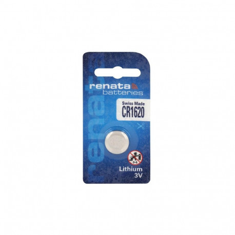 Battery - Renata CR1620 3V 68mAh Lithium Button Cell