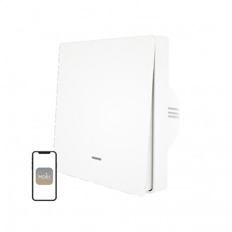 Smart Light Switch - MOES ZS-B-EU1-WH-MS White