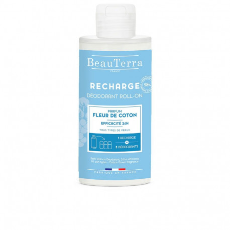 BEAUTERRA roll-on-deodorandi täide 150ml, puuvillalillelõhnaline