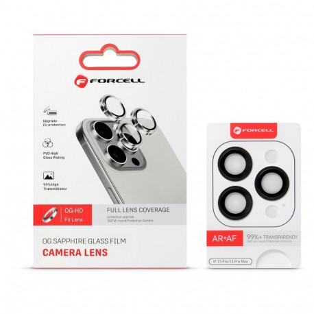 Camera glass to iPhone 18 Pro / 18 Pro Max Forcell Premium dark grey