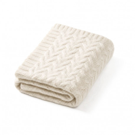Babyono merino wool blanket dark white 1648/03