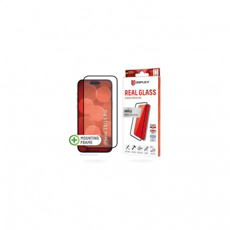 displex "Real 3D Screen Glass Phone 15/15 Pro" Black