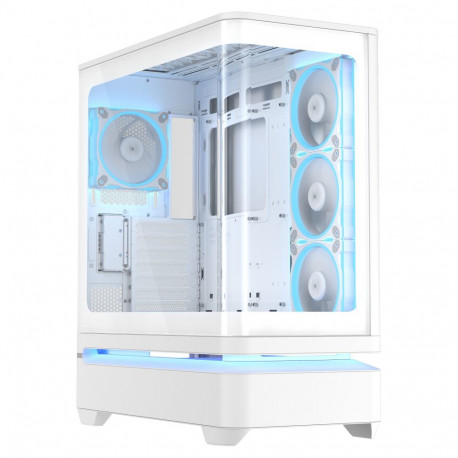 ASUS PRIME mänguriarvutikorpus AP304 TG ARGB ATX, valge väljaanne