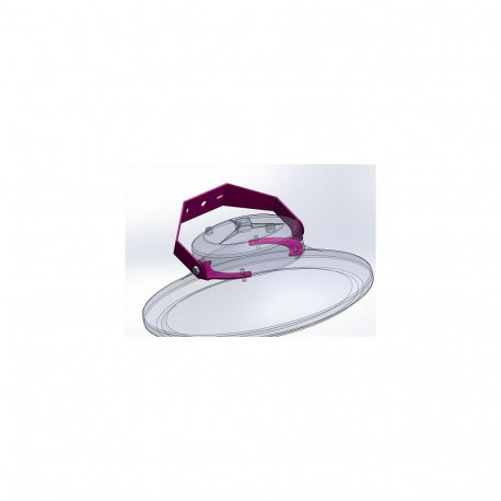 21 LED-iga UFO kohtvalgusti-rippvalgusti koos seinakinnitusega UFO suurusele L, lühike kinnitusklamb