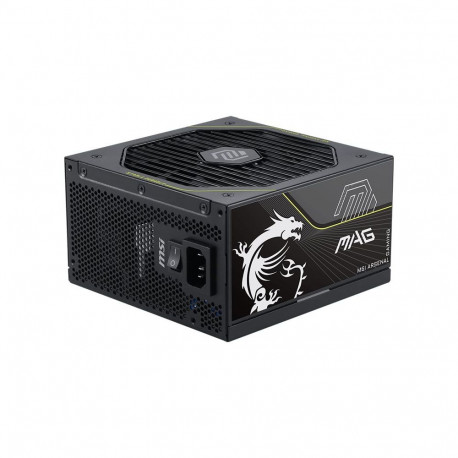 MSI MAG A1000PLS PCIE5 EU Black Embossed Cable 1000W Full-Modular Platinum ENFR Color Box Wooden Pal