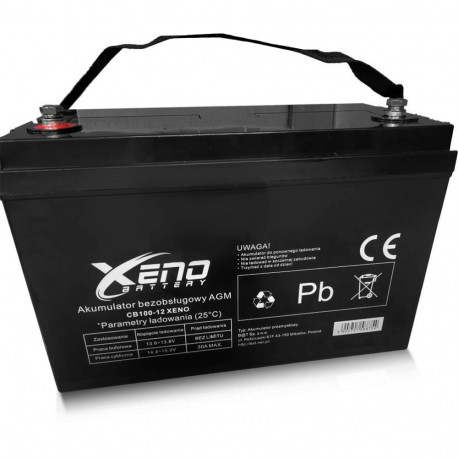 BAT aku Xeno AGM 12V 100Ah, must