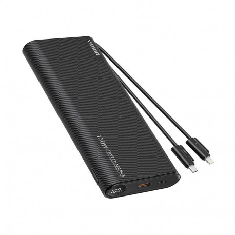 VEGER TC130 VG-W2503-T130 25000mAh powerbank 130W cables bulit-in