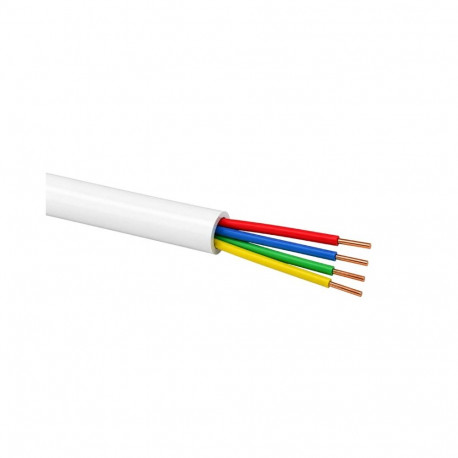Q-LANTEC alarmi telekommunikatsioonikaabel YTDY 4x0.5 LSOH B2ca 100m, valge