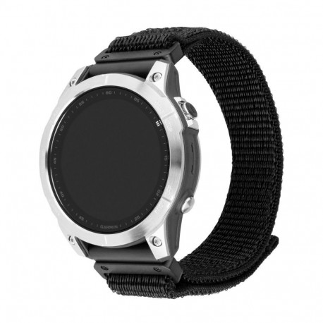 FIXED sportlik nailonrihm Garmin QuickFit 22mm jaoks, must